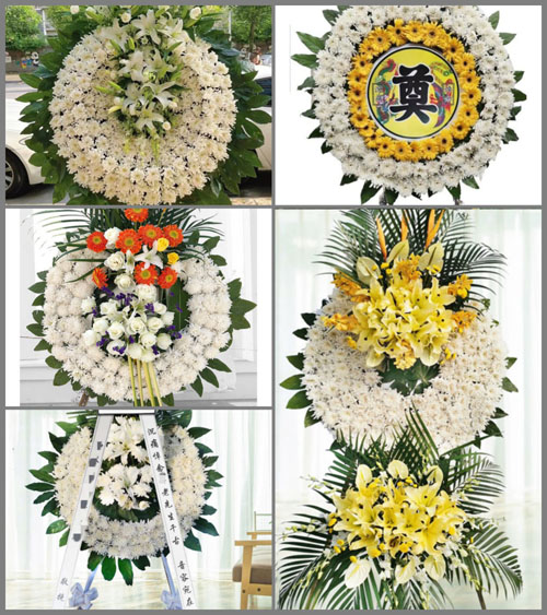 福建漳州平和县崎岭乡花圈速递